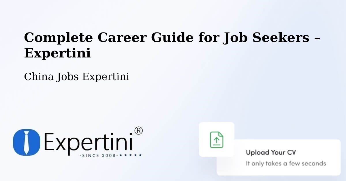 Career Guide for Job Seekers – Zibo - Zibo, China Jobs Expertini