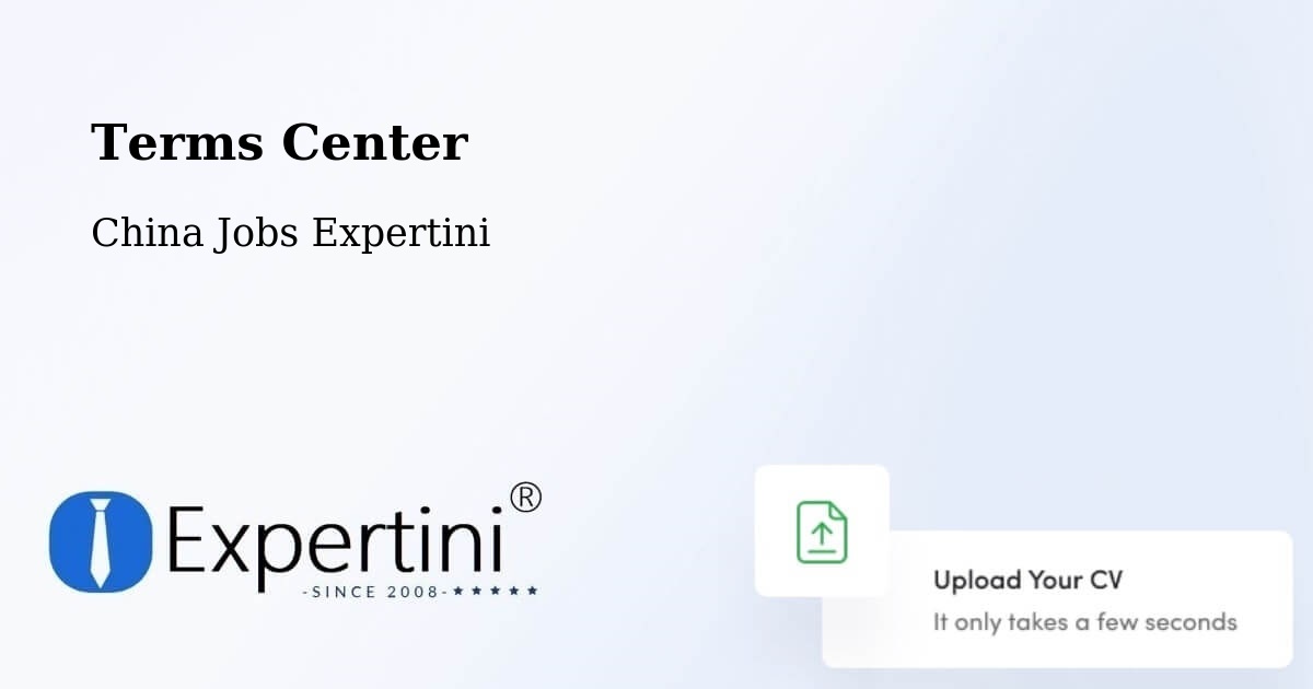 Terms of Service – Zibo - China Jobs Expertini